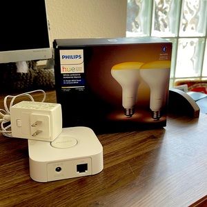 PHILIPS hue Bridge and 2 flood lights